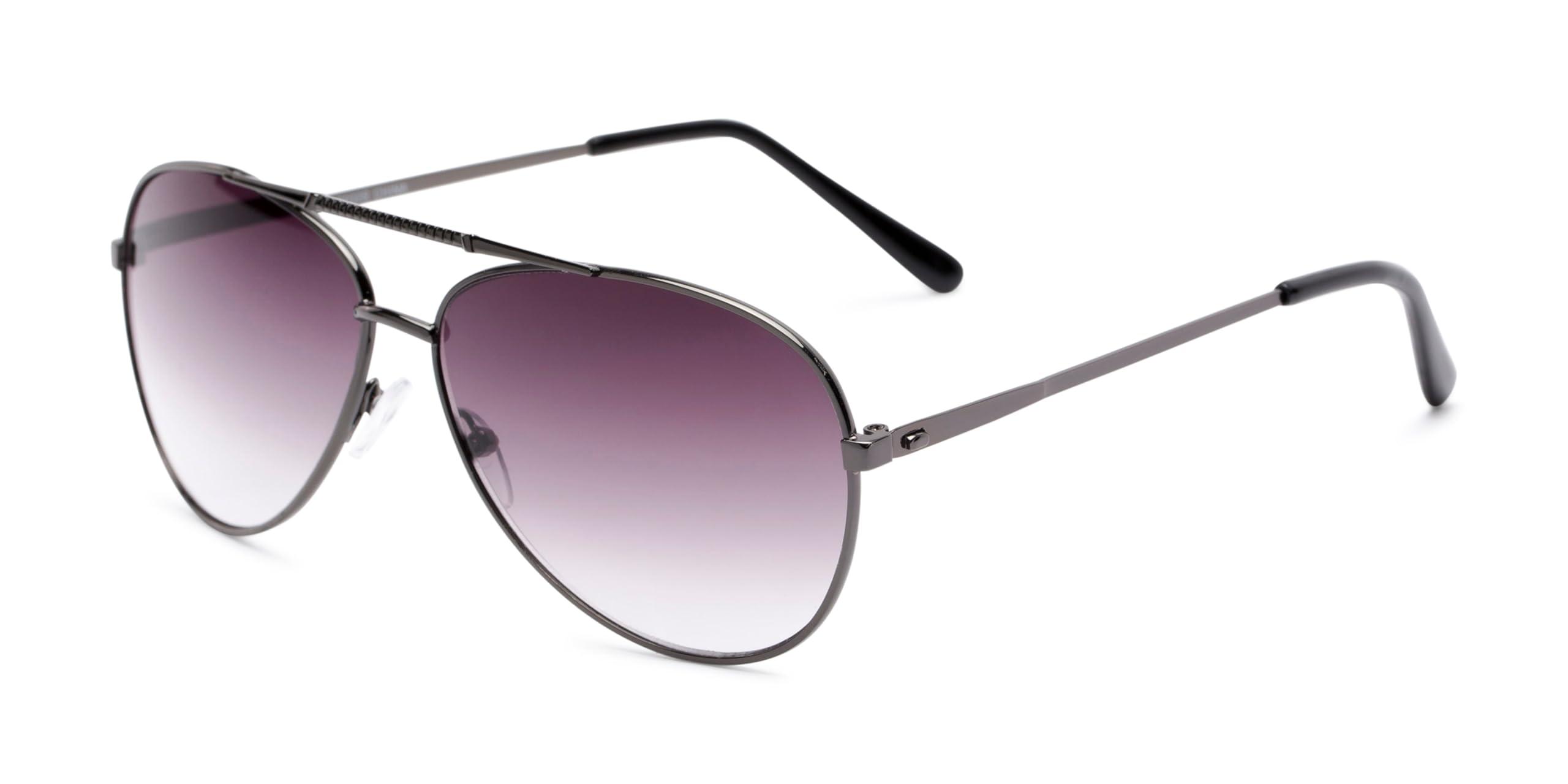 Readers Readers.com Reading Sunglasses: The Conrad Reading Sunglasses, Metal pilot Style for Men and Women