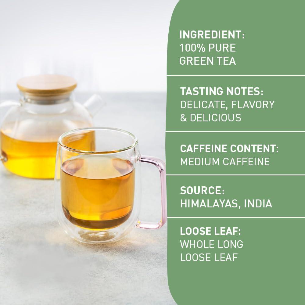 HANDPICK HANDPICK, Organic Green Tea Bags - 100 Eco-Friendly Tea Bags | USDA Organic | Resealable Pack for Freshness | Delicate & Flavory | Direct From India