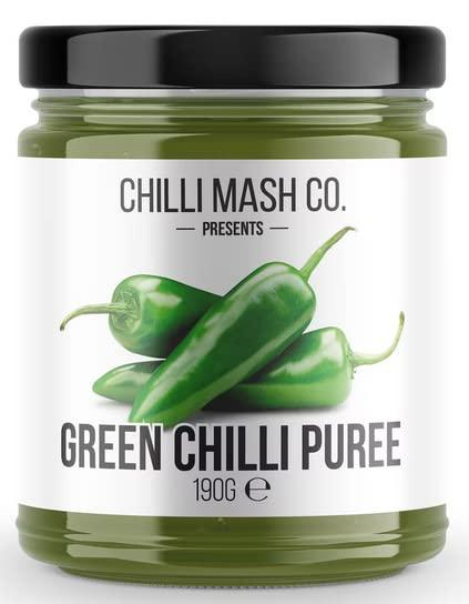 Chilli Mash Company, Portsmouth, UK Chilli Mash Company - Green Jalapeño Chilli Puree | Medium Chilli Heat - 6.70oz / 190gr Glass Jar