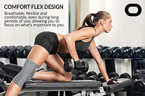 Crucial Compression Crucial Compression Knee Sleeve (1 Pair) - Best Knee Braces for Knee Pain for Men & Women - Non-Slip Knee Support for Running, Weightlifting, Basketball, Gym, Workout, Sports