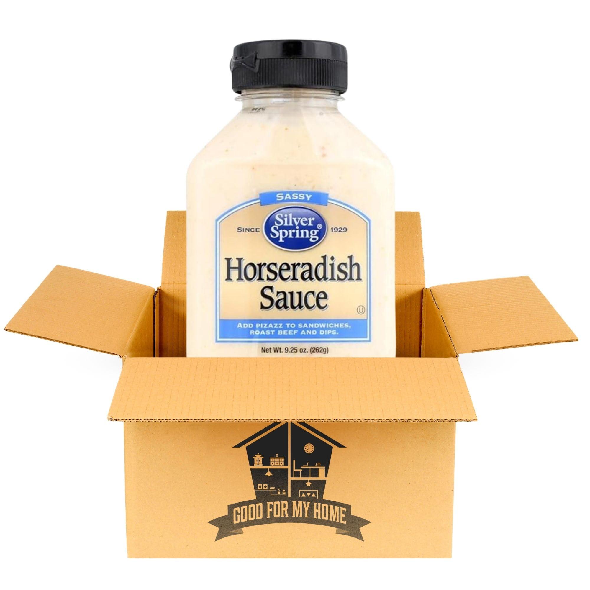 GOOD FOR MY HOME Horseradish Sauce Bundle. Includes One - 9.25 Oz Silvre String Horseradish Bottle Comes with Good for My Box, Creamy Horseradish Cream Ideal for Sandwiches, Roast Beef, and Culinary Delights.