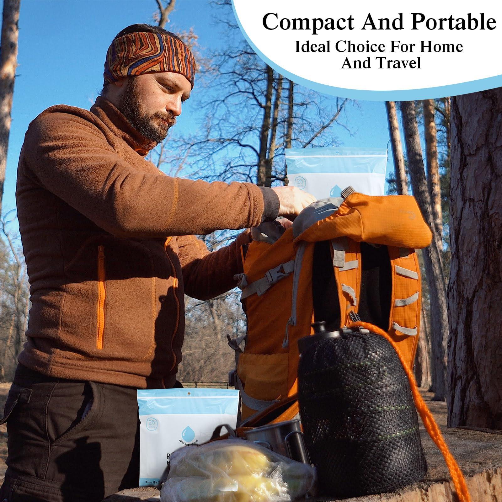 VitalCozy VitalCozy 100 Pcs Rinse Free Bathing Wipes Bulk Sponges Bath Wipes All in 1 Shower Wipes Rinse Free Bath Sponges Wash Cloths for Campers, Hikers, Adults, Elderly