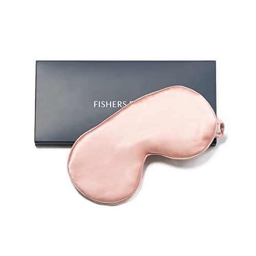Fishers Finery Fishers Finery 25 Momme Pure Mulberry Silk Sleep Eye Mask with Adjustable Strap (Black)