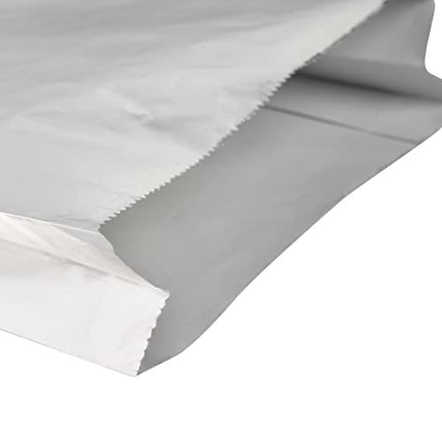 Restaurantware Restaurantware Bag Tek 7.9 x 1.7 x 7.9 Inch Foil Lined Bags 100 Greaseproof Foil Food Wrappers - Freezable Non-Vented Silver Foil Paper Hot Sandwich Bags Keeps Food Warm For Hot And Cold Foods