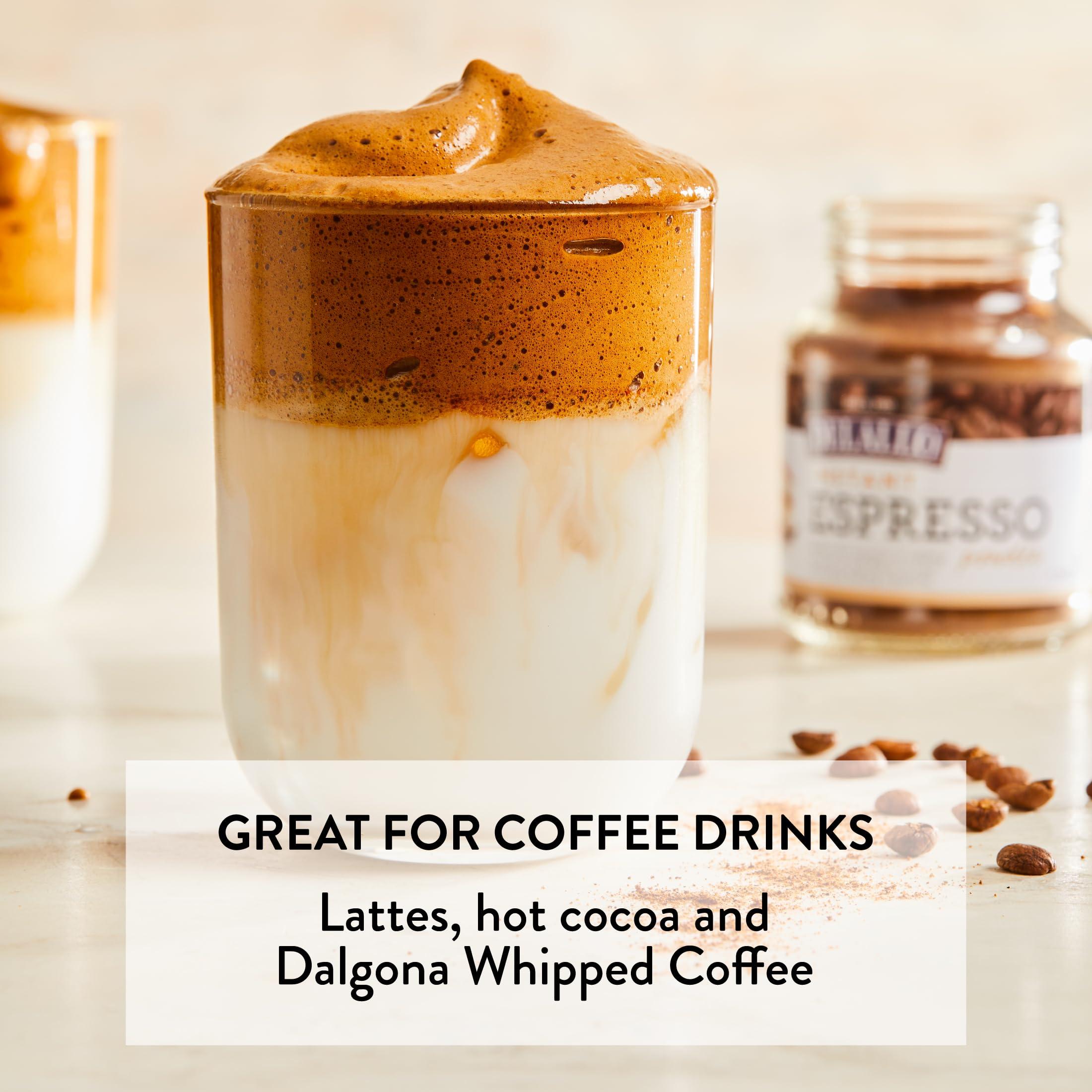 DeLallo DeLallo Instant Espresso Powder, 1.94 Ounce Jar, For Baking and Drinks,100% Dark Roast Coffee, Naturally Caffeinated, Non GMO