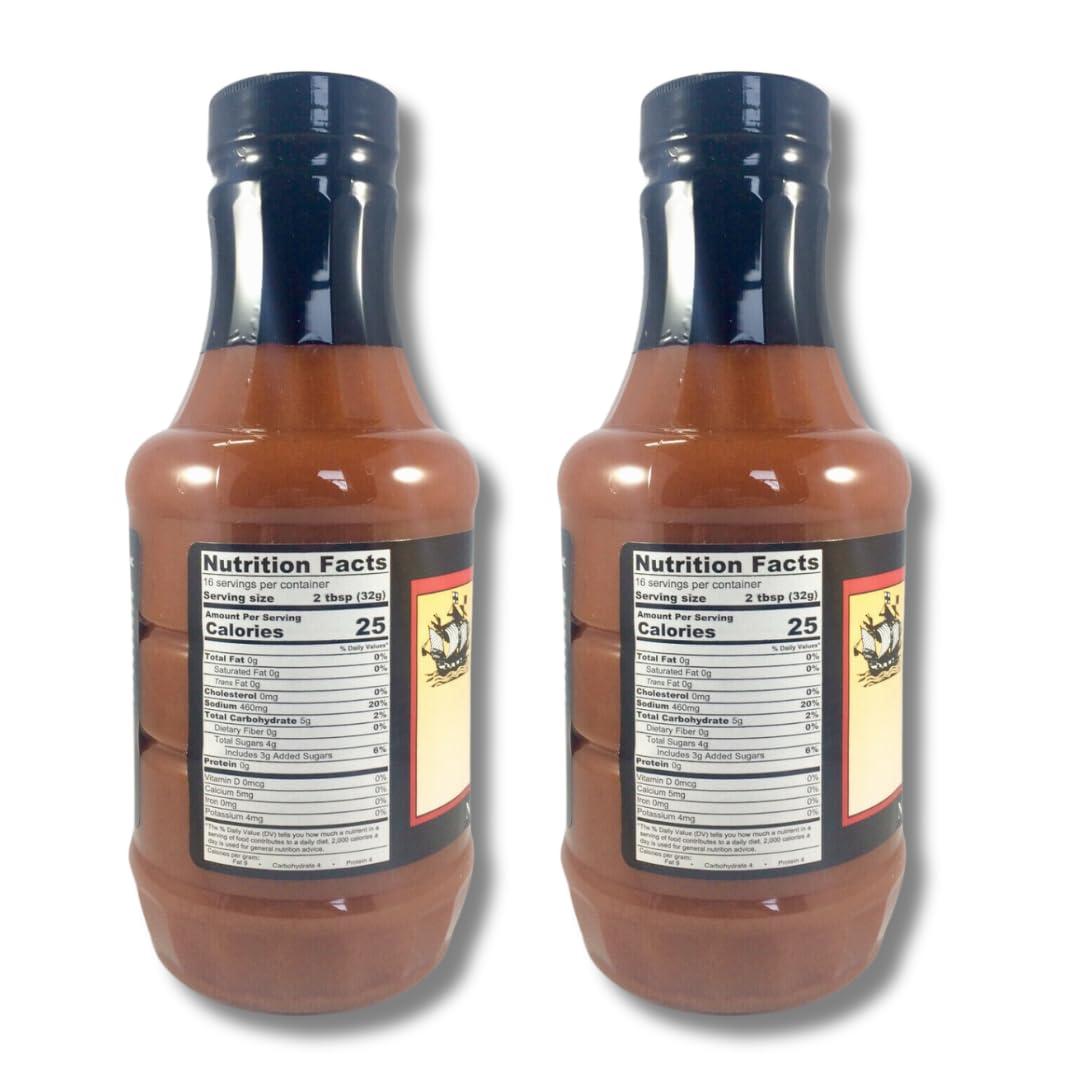 LYZA\'S SWEETS & TREATS James River BBQ Sauce - Gift Pack of 2, 18 oz. Bottles By Lyza\'s Sweets & Treats