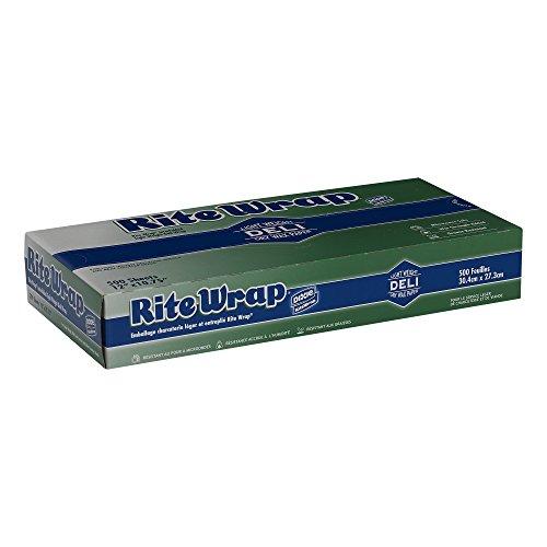 Georgia-Pacific Rite-Wrap, RW126, White, Light-Weight Interfolded Dry Wax Deli Paper 10.75" Width x 12" Length by GP PRO (Georgia-Pacific) (Case of 12 Boxes, 500 Sheets Per Box)