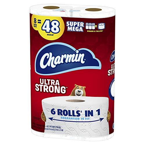 Charmin Charmin Ultra Strong Toilet Paper, Super Mega Roll, 8 Count of 426 2-Ply Sheets Per Roll