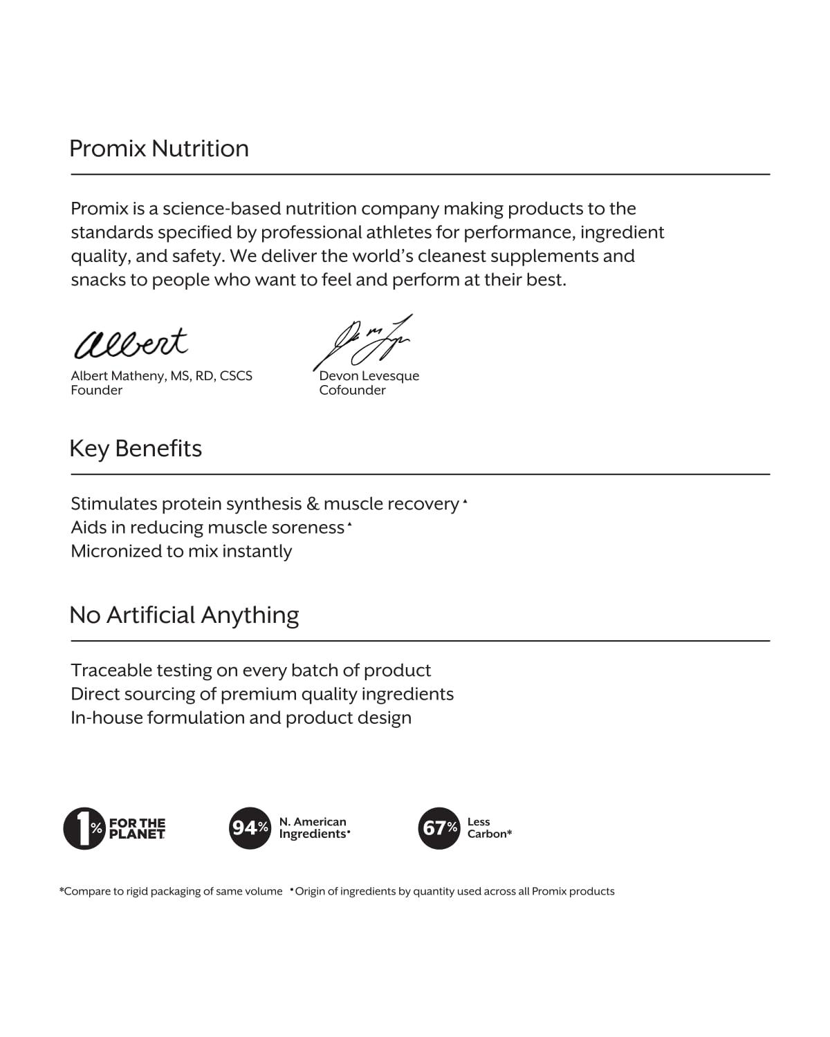ProMix Nutrition Promix BCAA Powder - Unflavored - Plant-Based Branched Chain Amino Acids - Sugar Free, Gluten Free, No Artificial Flavors - 180 servings