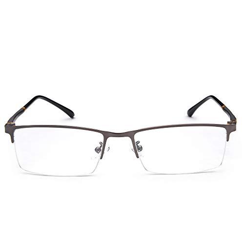 HUIHUIKK Anti-Blu-ray Computer Reading Glasses +0.75 Mens Womens Gray Frame Readers Spectacles
