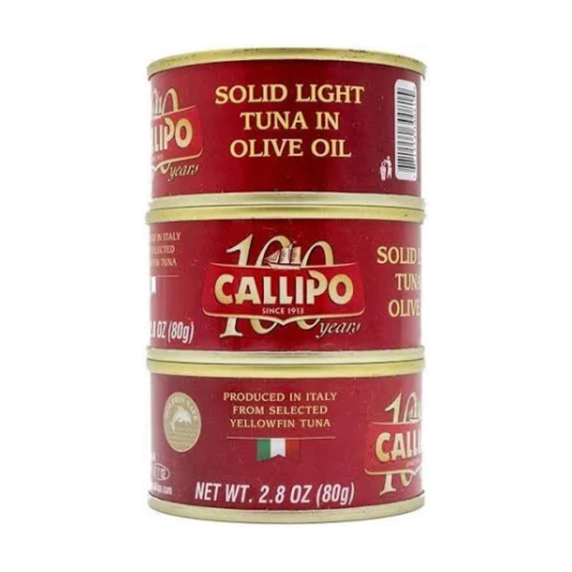 Callipo Italian Canned Tuna in Olive Oil Callipo 2.8 Oz (Pack of 9)