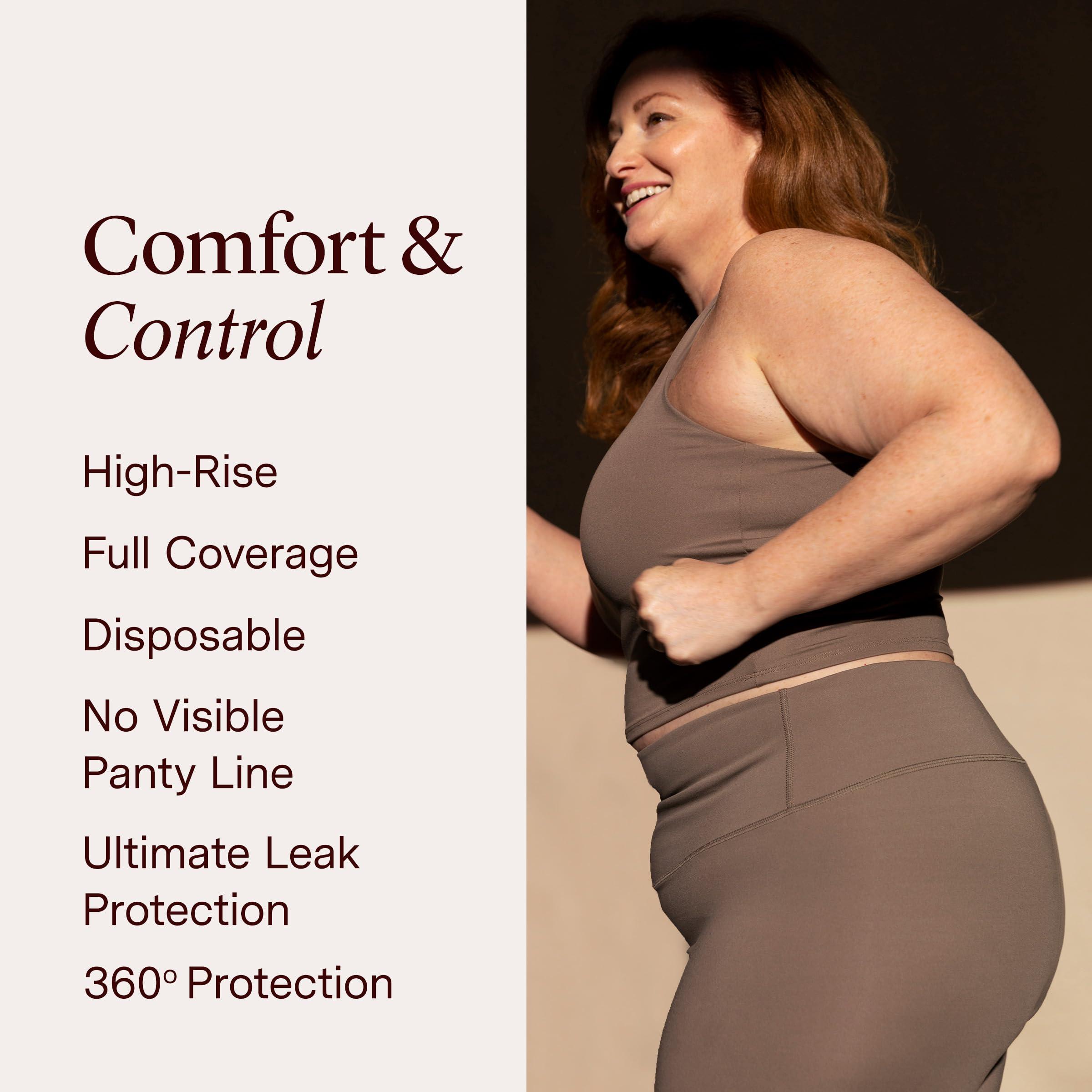 Hazel Hazel High-Waist Pull-Ups Disposable Womens Underwear, Black, Large, 10 Counts, Pack of 1