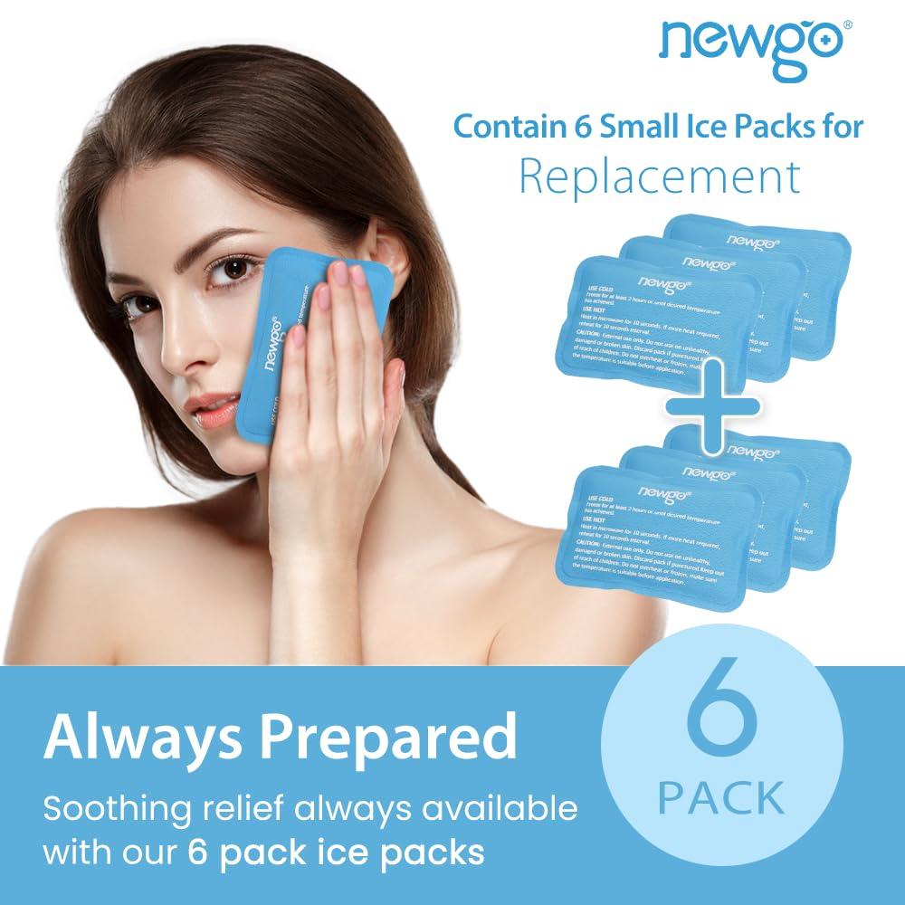 NEWGO NEWGO Bundle of Mini Ice Pack and Refillable Ice Pack 6 Pack