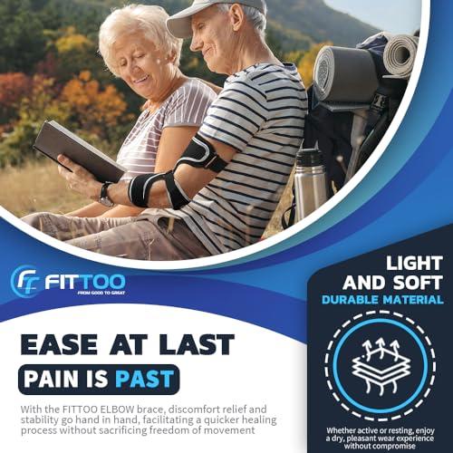 FITTOO FITTOO Elbow Brace for Cubital Tunnel Syndrome, Arm Ulnar Nerve Brace Support for Elbow Discomfort, Tendonitis, Prevent Elbow Excessive Bending, Fit Left & Right Men & Women Arm