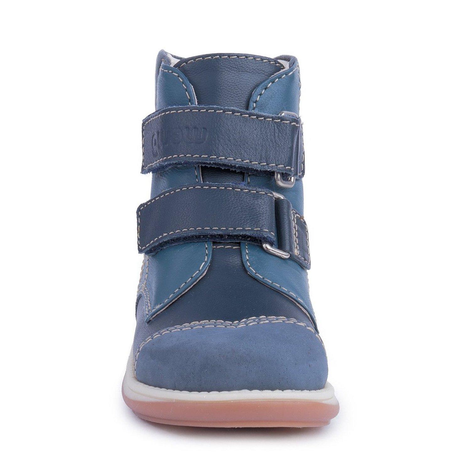 Memo Memo Kids Orthopedic Corrective High-Top Ankle Support AFO Brace-Like Shoes for Arch Supports to Treat and Prevent Tip Toe Walking Flat Feet in Toddler Boys, Navy Blue, 24 (8 M US Toddler)