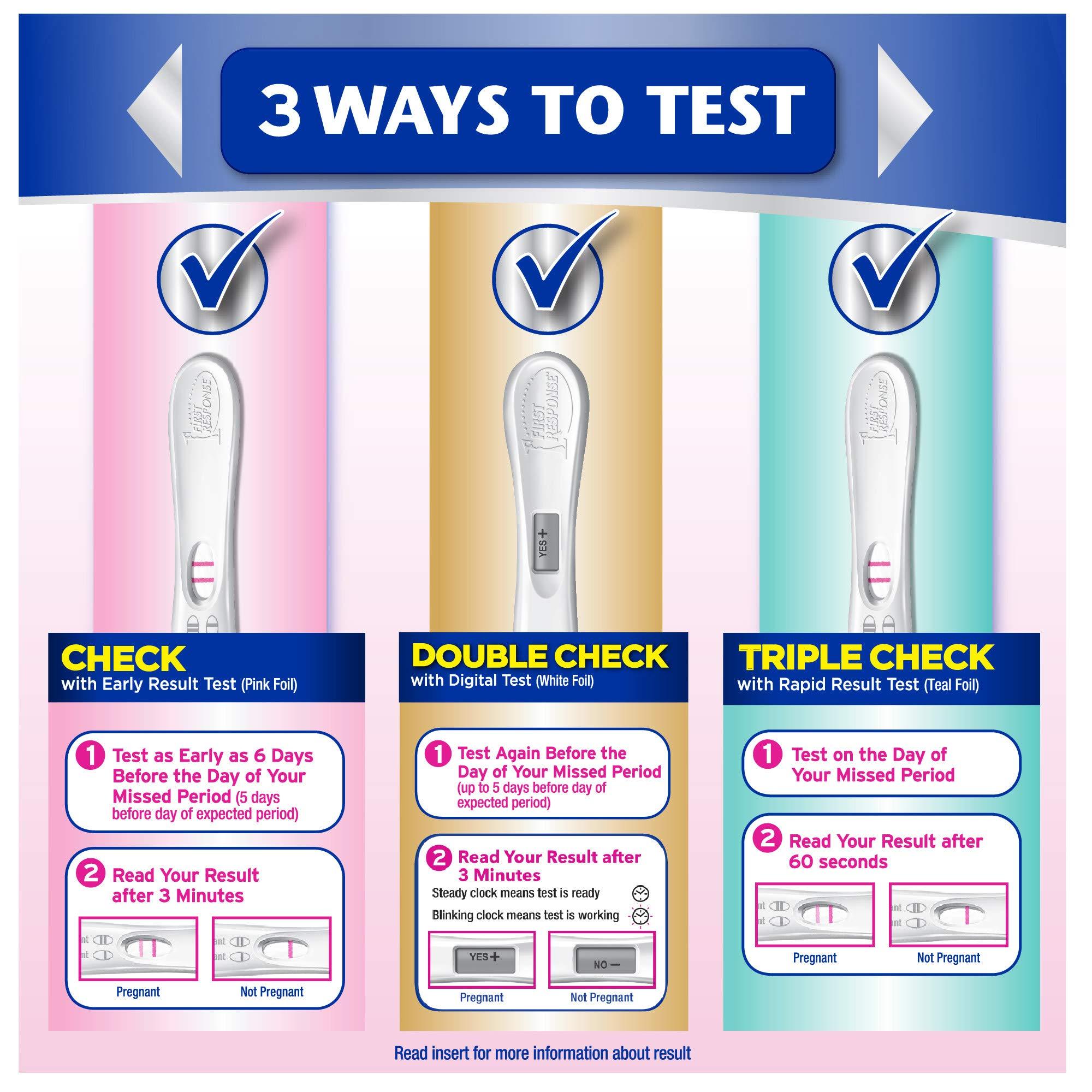 FIRST RESPONSE First Response Triple Check Pregnancy Test 3 ct.