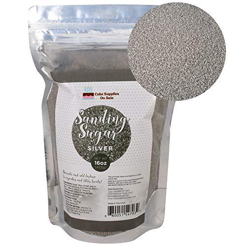 Cake S.O.S. Sanding Sugar Silver 16 Oz