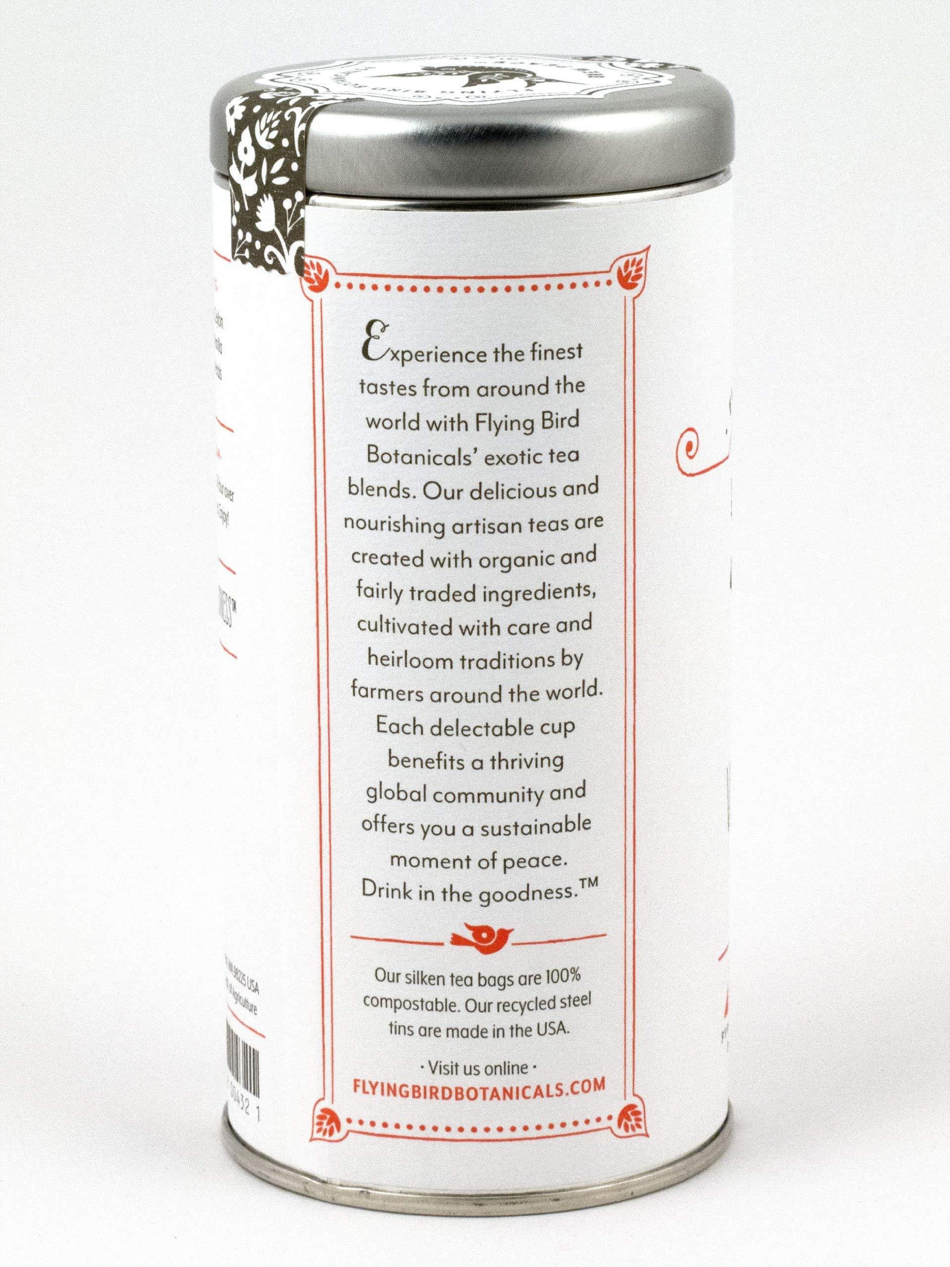 Flying bird botanicals FLYING BIRD BOTANICALS Vanilla Rose Ceylon Tea, 15 CT