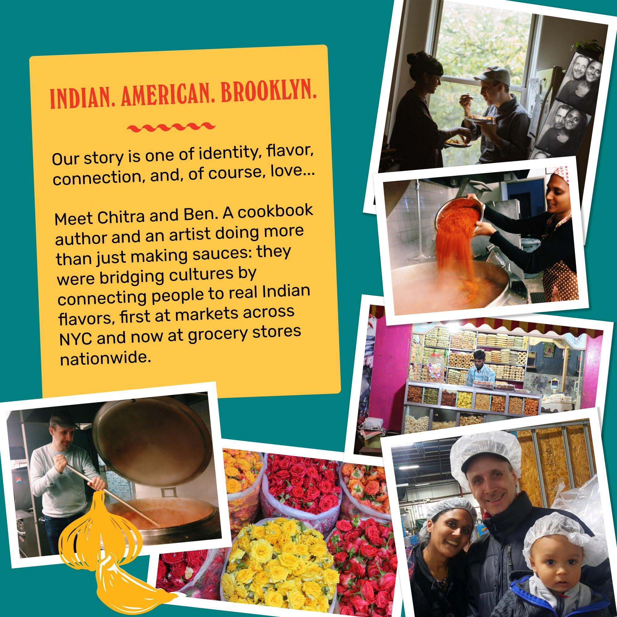 Brooklyn Delhi Brooklyn Delhi Roasted Garlic Achaar - 9 Ounces - Spicy, Lemony, Savory, Sweet Flavor - Made with a mix of Indian Spices, Red Chili Powder, and Unrefined Cane Sugar - Vegan - No Artificial Additives