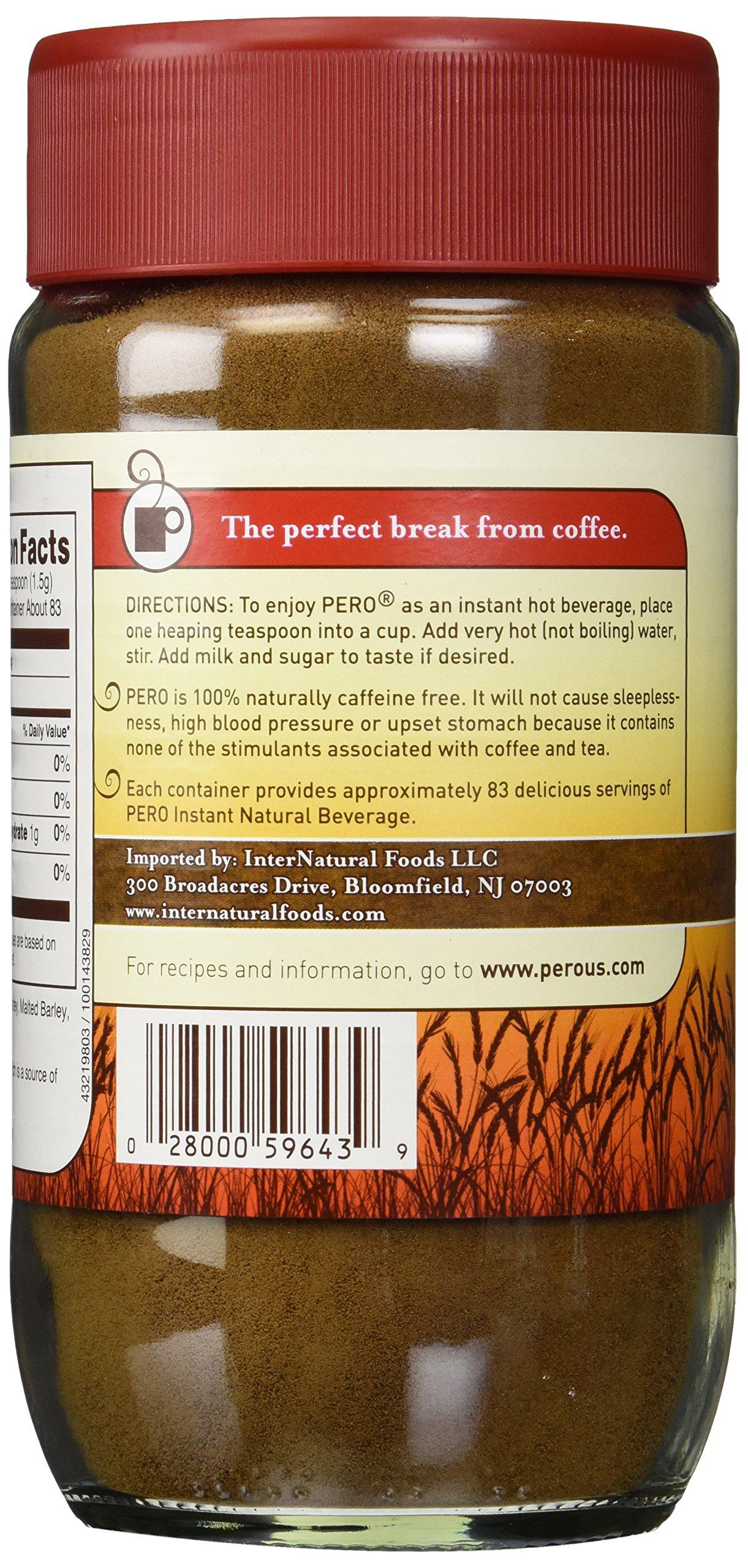 Pero Pero Coffee Substitute Instant Beverage Jars, 4.4 oz