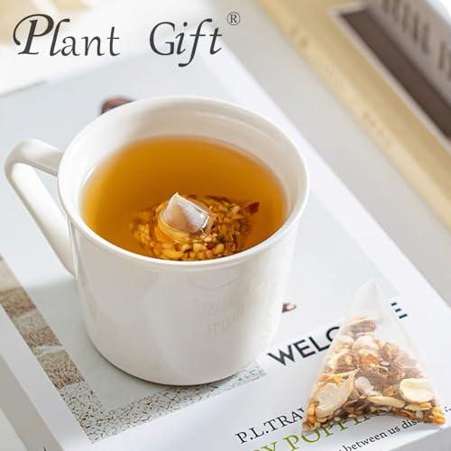 Plant Gift 100% Pure Natural Herbal Tea, Radix Fici Hirtae Poria cocos Bean Jelly Tea Bag, 250g/8.81oz (5g*50bags) Tartary buckwheat, Coix seed, Poria cocos, Caffeine Free, No Additives, Non-GMO