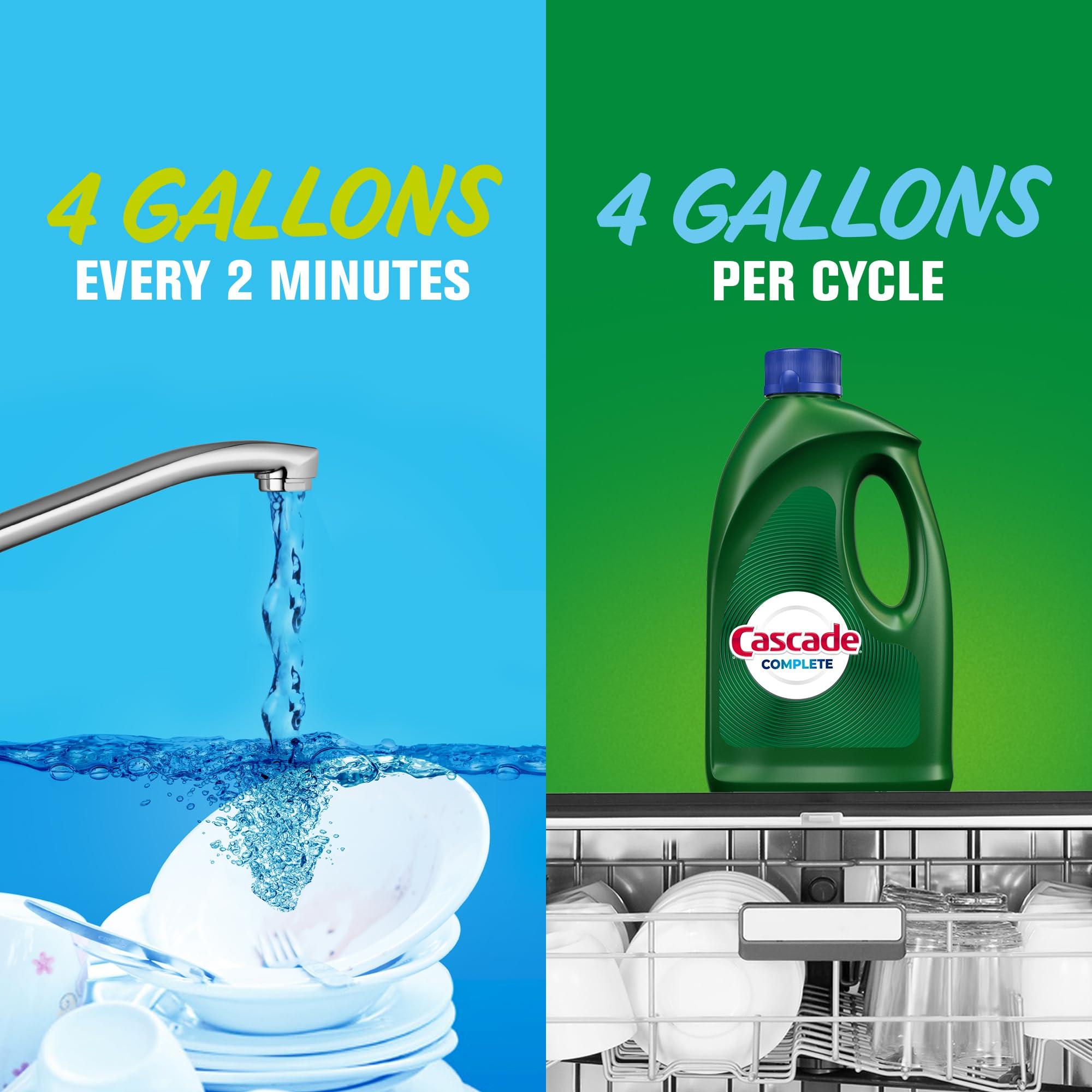 Cascade Cascade Complete Dishwasher Detergent Liquid Gel, Fresh Scent, 75 oz