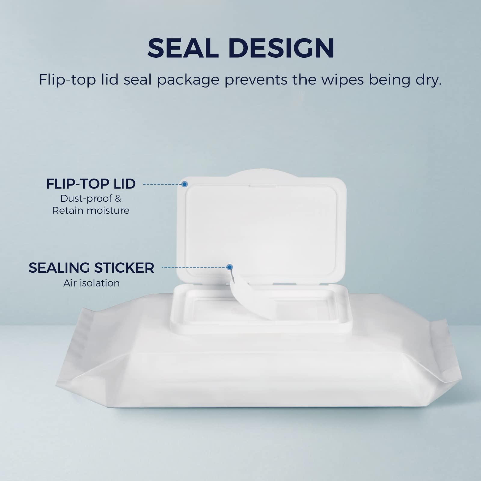 loukin LOUKIN Dry Erase Wipes, Whiteboard Cleaning Wipes, Non-Toxic Cleaning Wipes for Whiteboard, 50 Wipes Per Pack