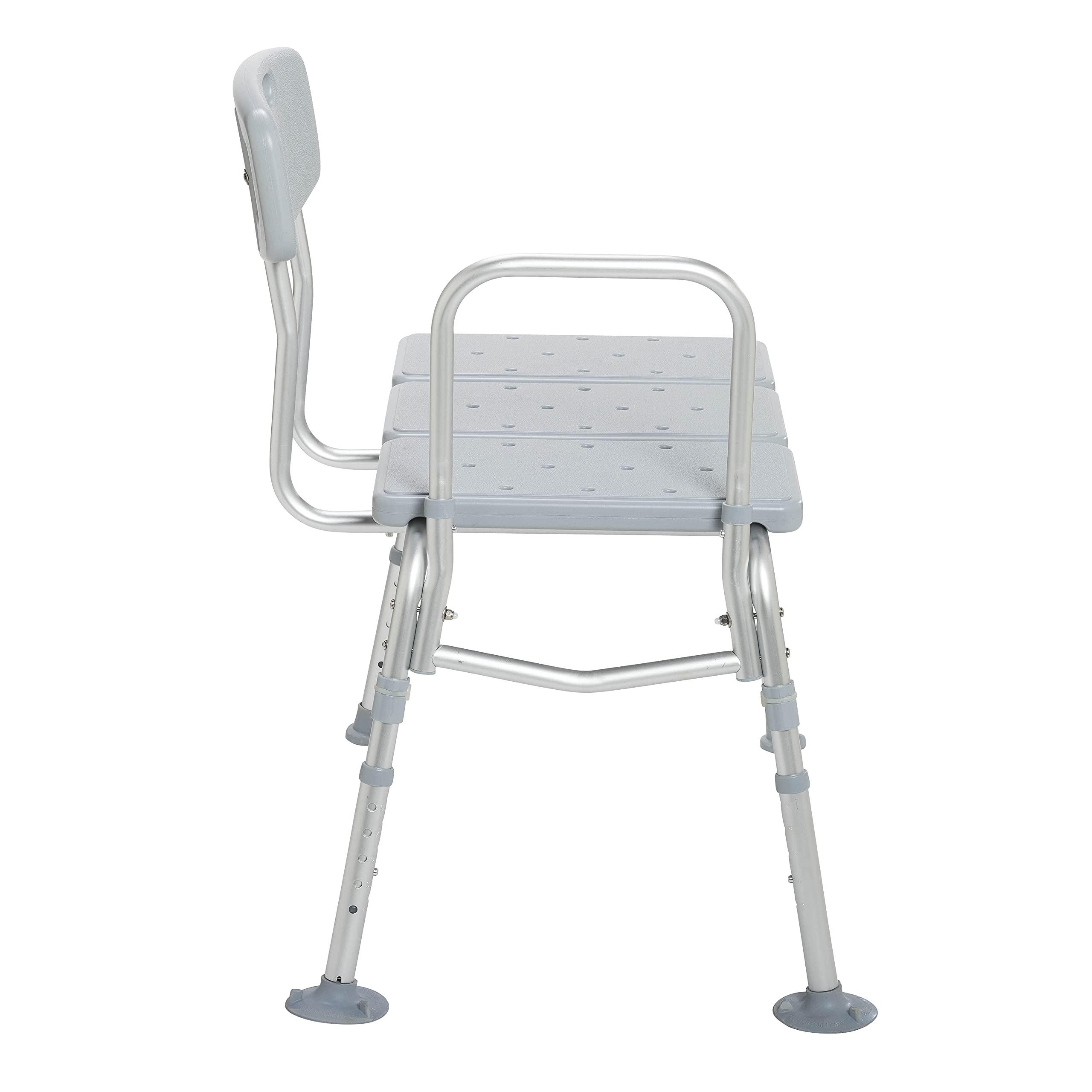 Drive Medical Drive Medical PreserveTech Tub Transfer Bench for Bathtub, Shower Transfer Bench, Bath Seat with Arms & Backrest, Bath Chair for Elderly, Shower Chair for Disabled, Bathtub Transfer Bench