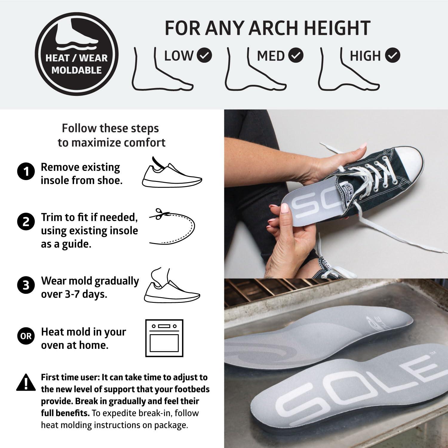 SOLE Sole Active Thin Shoe Insoles - Men\'s Size 4/Women\'s Size 6