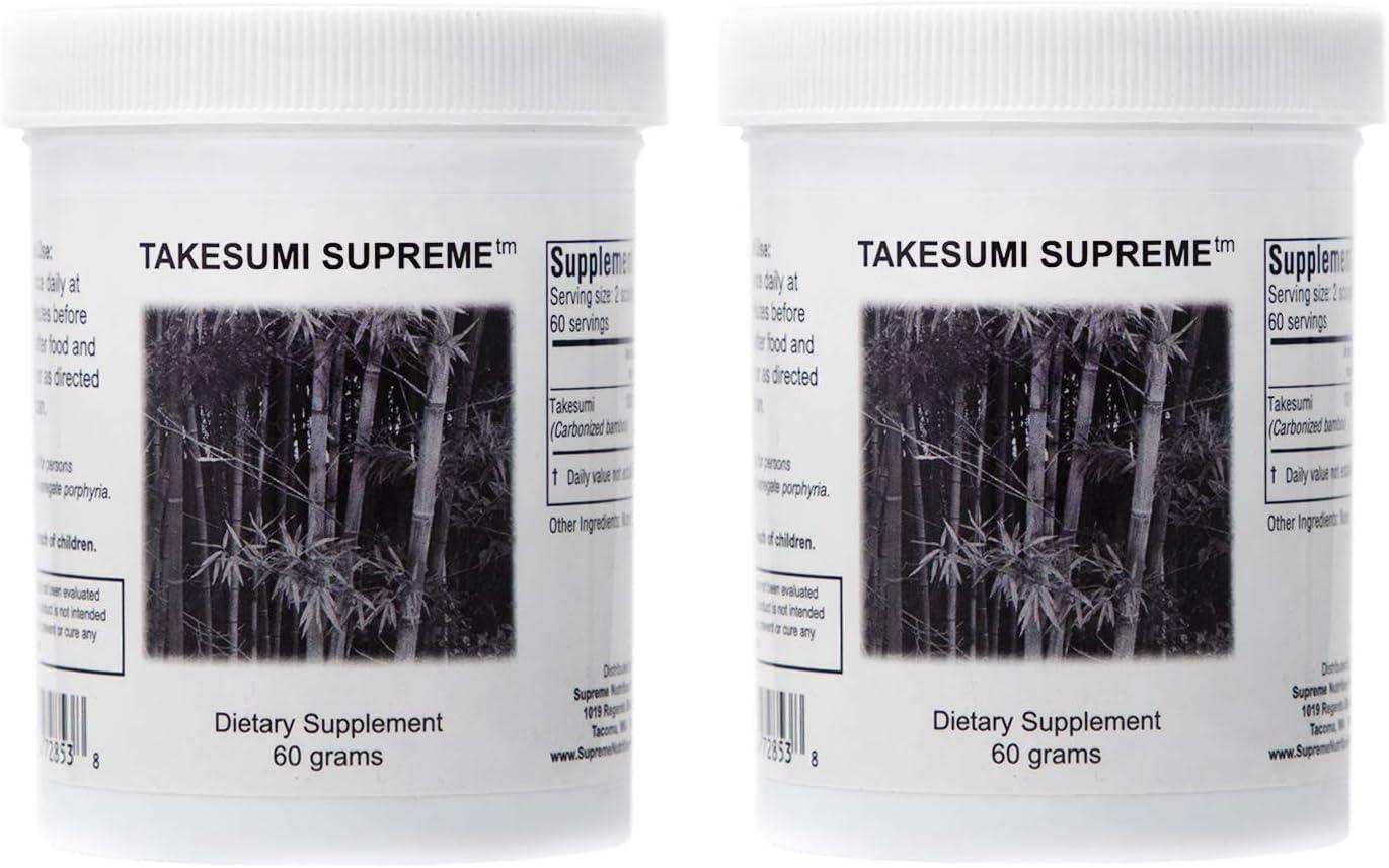 Supreme Nutrition Products Supreme Nutrition Takesumi Supreme, Pure 60 Grams Activated Bamboo Charcoal Powder (2)