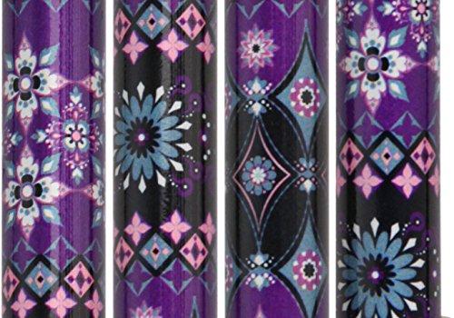 Royal RC Canes Pretty Purple Folding Adjustable Designer Derby Walking Cane with Engraved Collar
