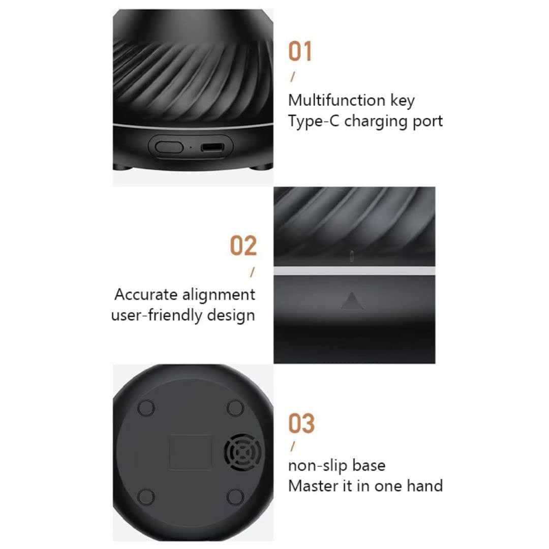 Generic Flame Fire Humidifier and Aromatherapy Diffuser (Black)