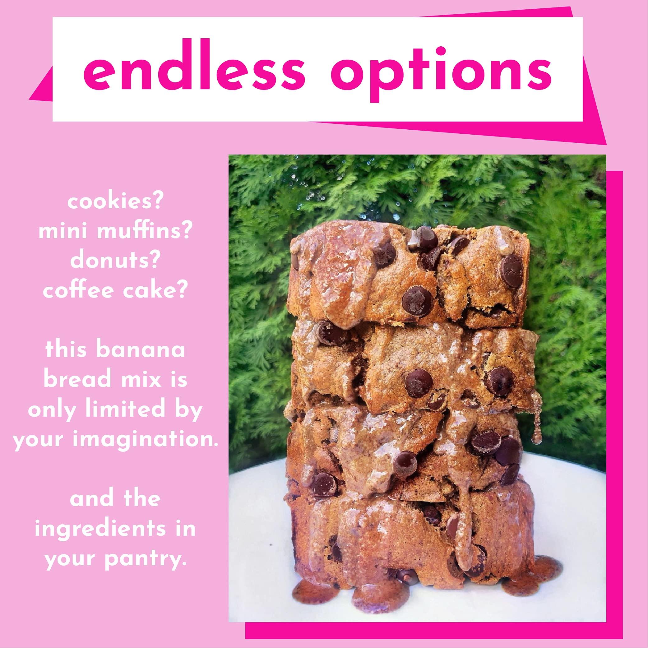 GoNanas GoNanas Banana Bread Mix - Bundle of 2 Flavors. Vegan, Gluten Free Healthy Snacks. Oat Flour Banana Bread or Banana Muffin Mix. Women Owned, US Ingredients, Dairy Free, Nut Free, Delicious Snacks