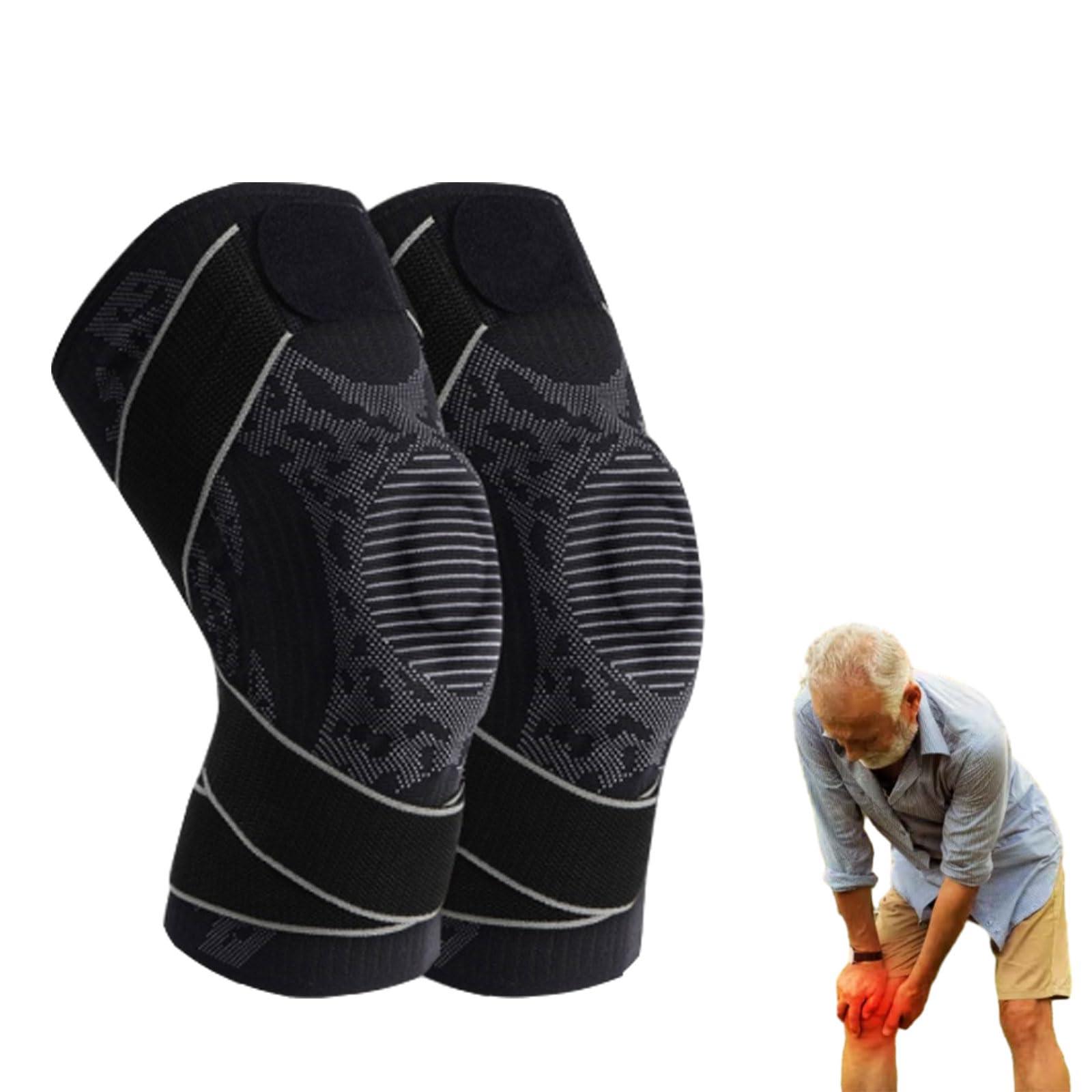 Sam Diary Sam Diary Griqos Knee Braces for Knee Pain, Compression Knee Sleeves with Patella Gel Pad, Fitness Knee Pads for Men and Women (black, M)