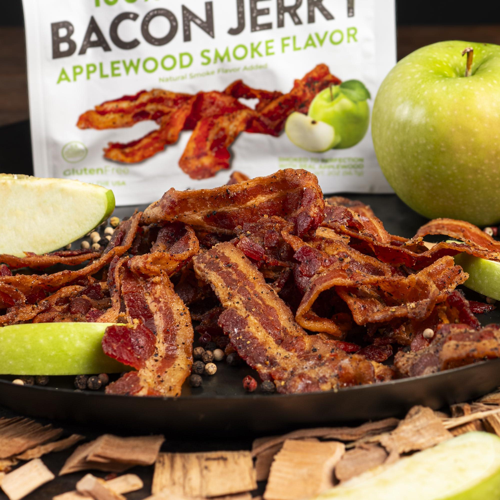 Wicked Cutz Bacon Jerky Variety Pack, Tender, Flavorful, Easy to Chew Bacon Jerky with up to 24g Protein Per Bag, Gift Basket for Men, Unique Gifts for Men, Food Gifts (5 Bags)