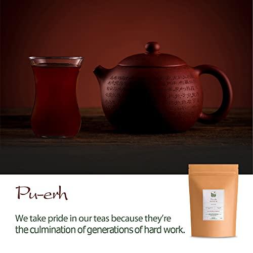 Valley of Tea Pu erh Tea Yunnan China - Aged 9 Years - Pu Er Or Pu-erh Red Tea - Ripend Puh Er - Puer Fermented Tea Pu erh Tea Pu'erh Puh Er Tea Erh Tea Pu Era Tea Pureh Tea Pu Erh Tea Aged Puerh Tea 50g