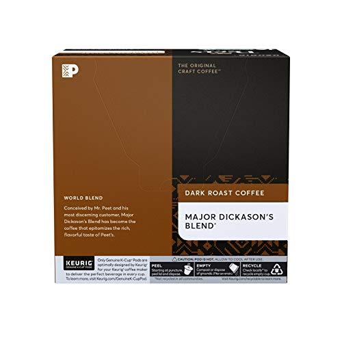 Peet's Coffee Peet’s Coffee Major Dickason's Blend K-Cup Coffee Pods for Keurig Brewers, Dark Roast, 16 Pods