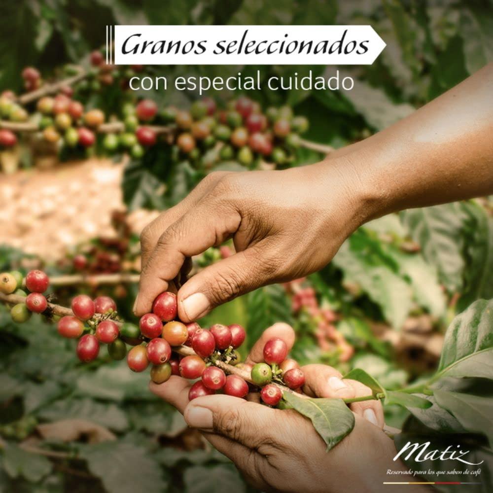 RUUFE Matiz Colombian Strong Coffee (2 Pack) Strong & Intense roasted and ground coffee Matiz Cafe Colombiano Molido y Tostado Intenso y fuerte Colombian Coffee Matiz Escarlata Matiz Ebano