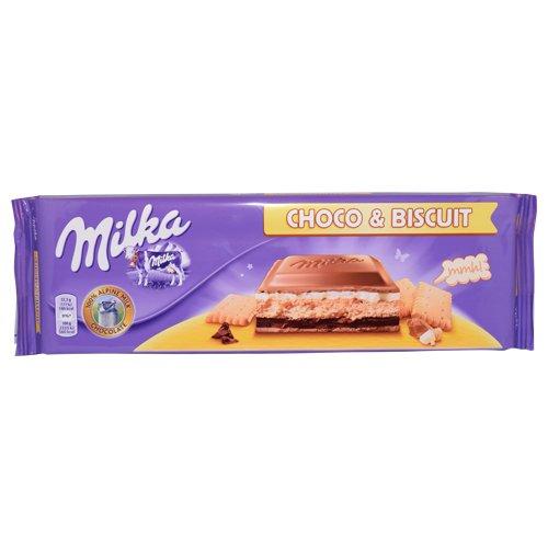 DINGBANGGGGG Milka Choco & Biscuit Alpine Milk Chocolate Bar 300g (Pack of 3)