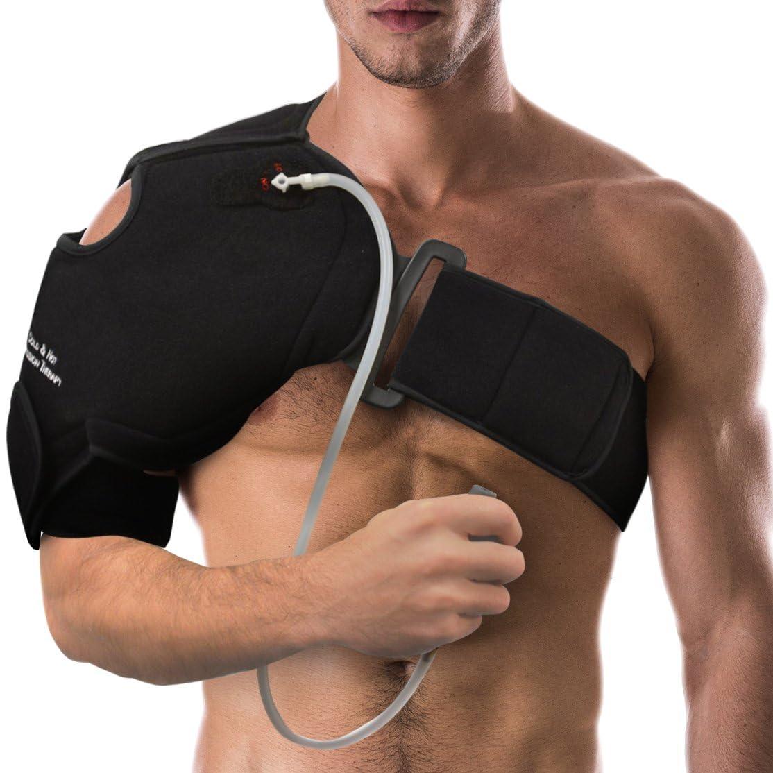 NatraCure NatraCure Hot or Cold Therapy Shoulder Ice Pack Wrap, Shoulder Brace for Shoulder Pain Relief - (Heating Pad for Rotator Cuff Injuries, Surgery, Gym Injuries, Baseball, Pitching Injuries) - 6032