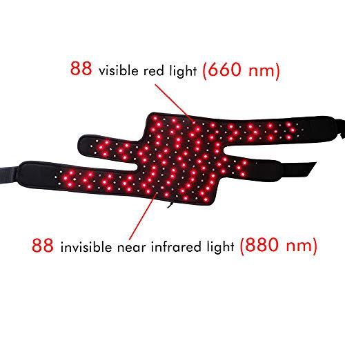 DGYAO DGYAO Red Light & Infrared Light Therapy Belt for Knee Elbow Joint Pain Relief Flexible Wearable Wrap Deep Therapy Pad with Auto Off Timer