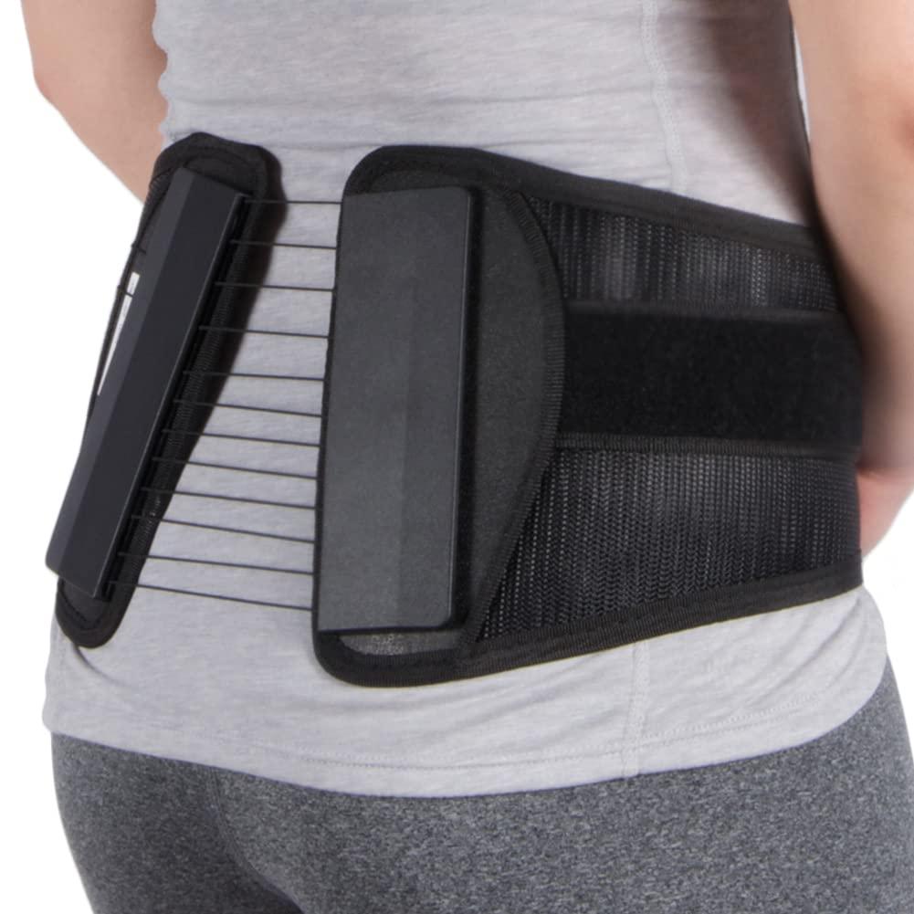 Roscoe Medical Ottobock The S.P.I.N.E. Adjustable Lower Back Brace with Pulley System - Lumbar Back Support Belt for Men and Women - Compression to Relieve Lower Back Pain & Spine Pressure, Large
