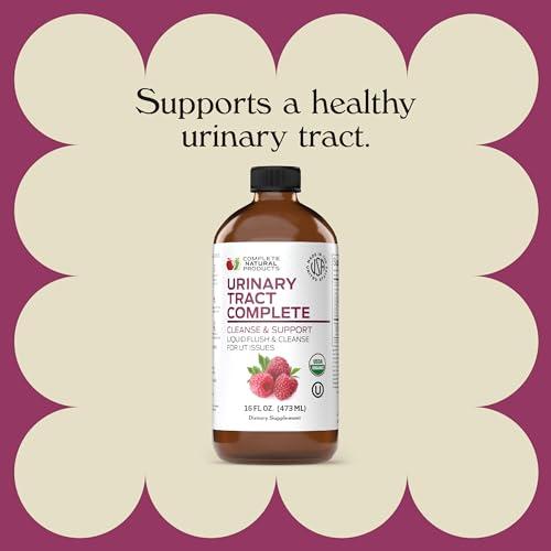 Complete Natural Products Complete Natural Urinary Tract Complete 12oz - Liquid Supplement for Urinary Tract Health with Organic Cranberry, D-Mannose, Beet Root, Fennel Seed, and Turmeric