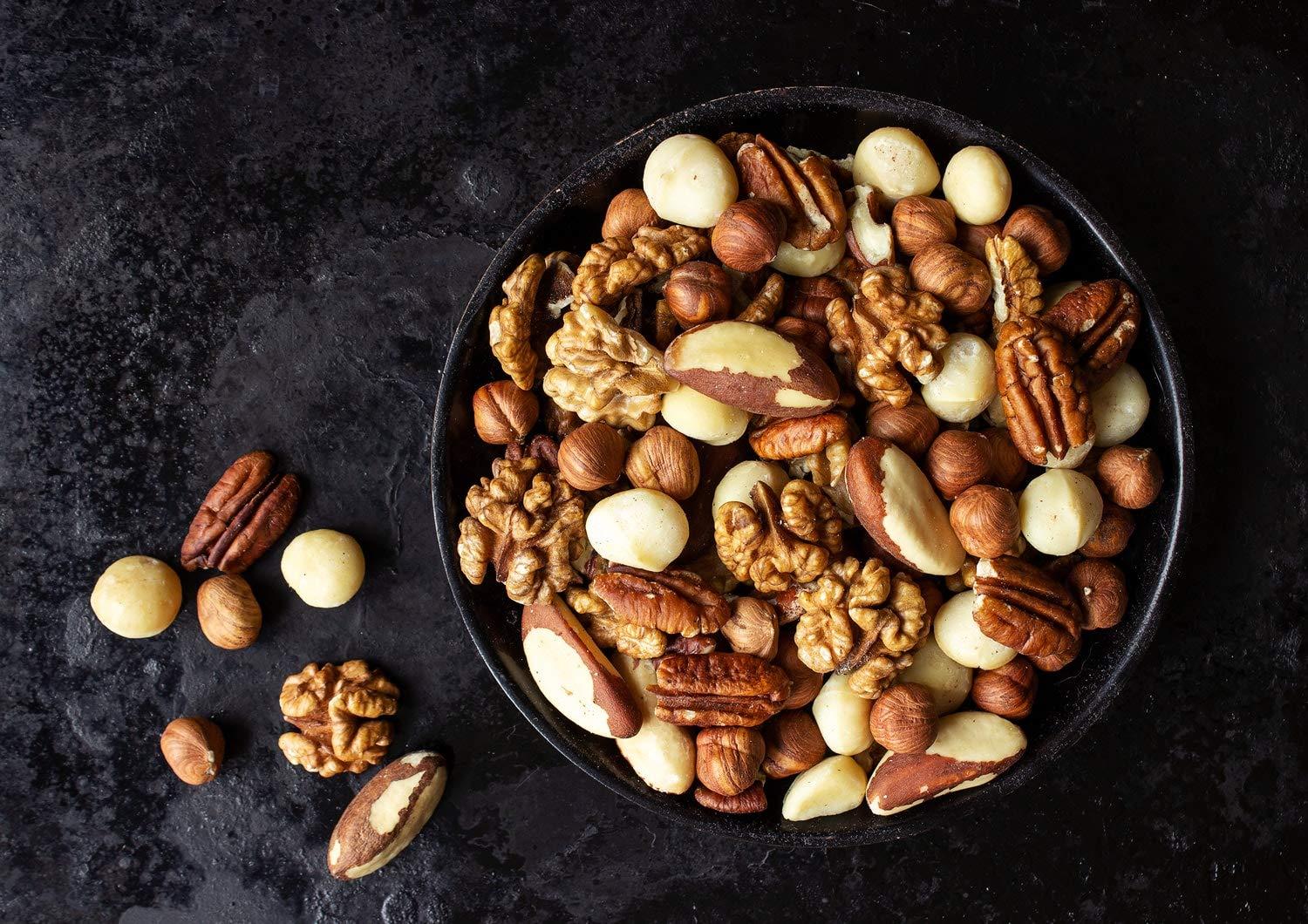 Food to Live Food to Live Keto Nuts Mix, 1 Pound Keto Snack Contains Raw Brazil Nuts, Pecans, Walnuts, Hazelnuts and Macadamia Nuts, Low Carb Vegan Superfood, Kosher, Non-Irradiated, No Added Sugar, Bulk