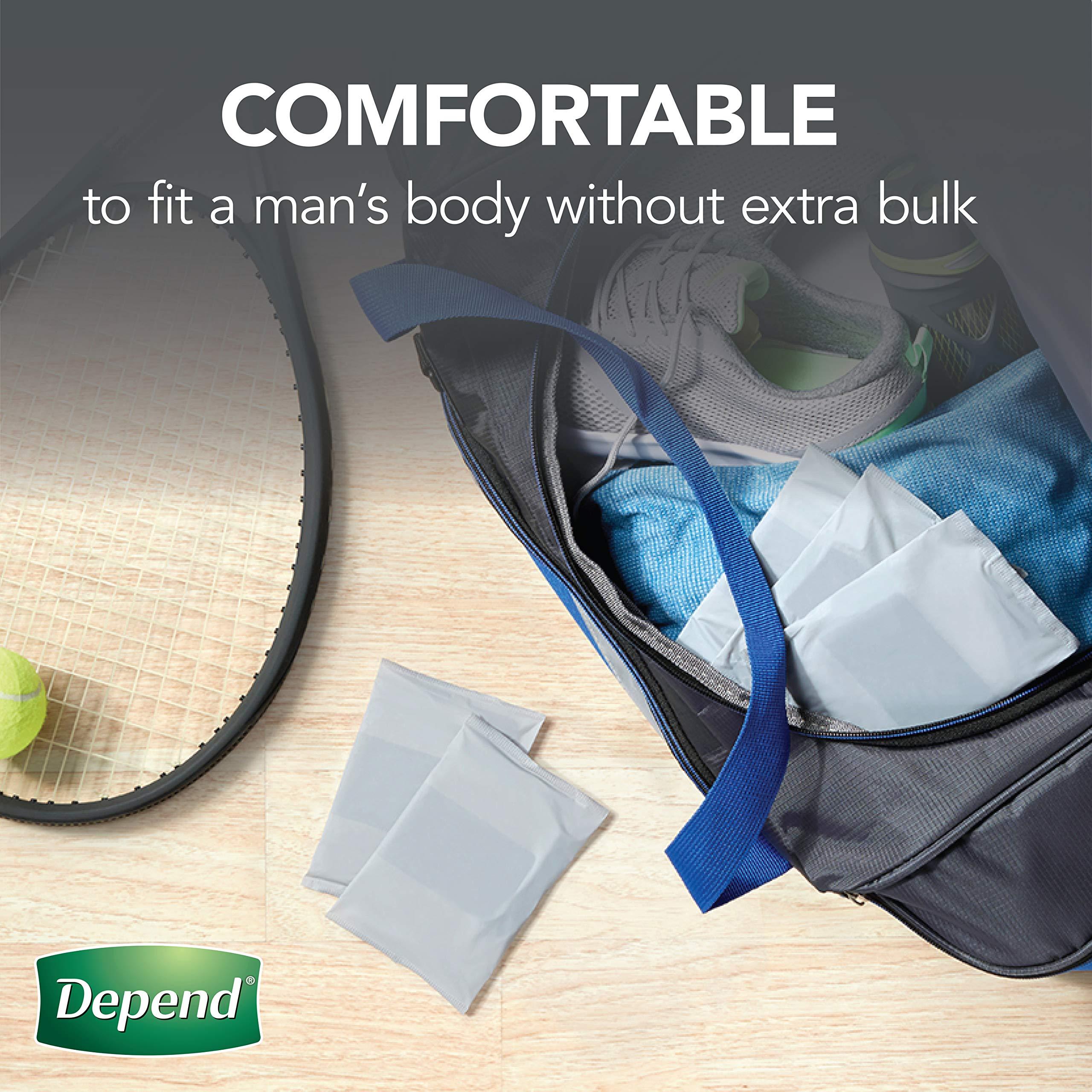 Depend Depend Incontinence Shields for Men, Light Absorbency, 58 Count, Packaging May Vary