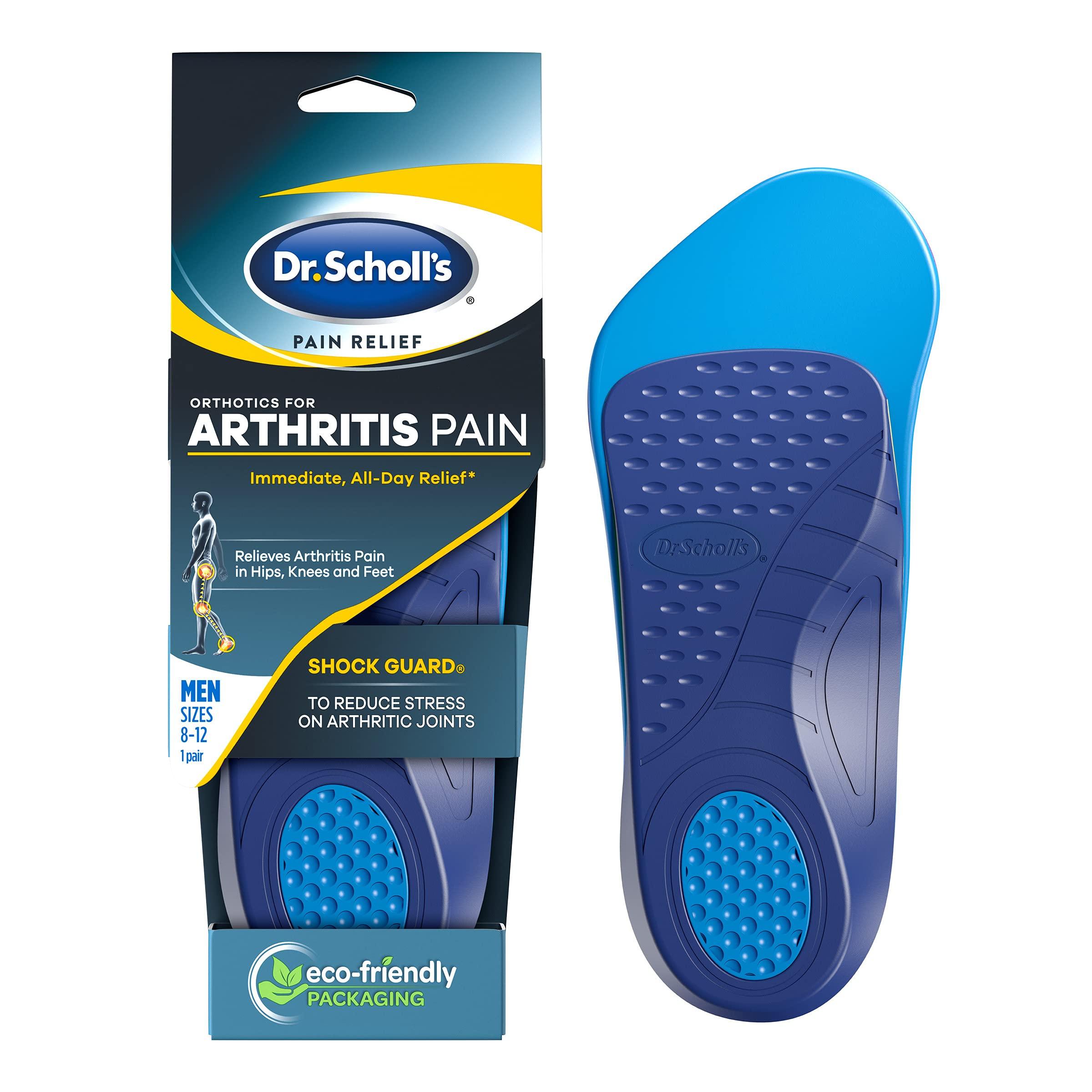 Dr. Scholl's Dr. Scholl's Arthritis Pain Relief Orthotics // Clinically Proven Immediate Relief of Osteoarthritis Pain in Feet, Knees and Hips, Blue