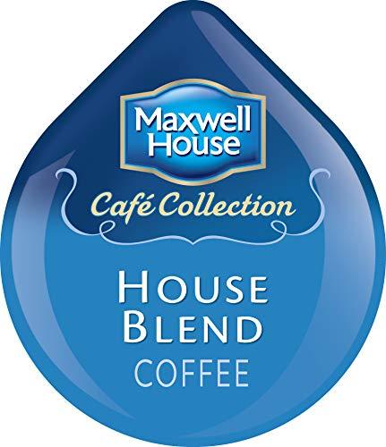 MAXWELL HOUSE Tassimo Maxwell House Cafe Collection House Blend Medium Roast Coffee T-Discs for Tassimo Single Cup Home Brewing Systems (80 ct Pack, 5 Packs of 16 Discs)