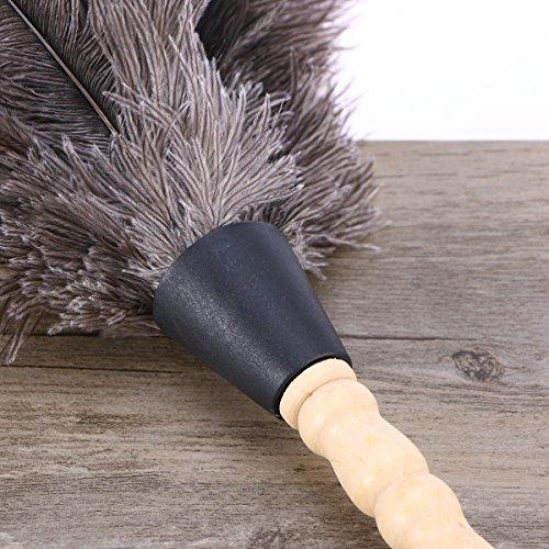 Baluue Ostrich Duster Feather Dusters with Wooden Handle Cleaning Tool Useful Tool