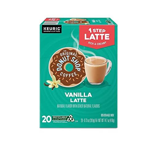 The Original Donut Shop The Original Donut Shop Vanilla Latte, Single-Serve Keurig K-Cup Pods, Flavored Coffee, 20 Count