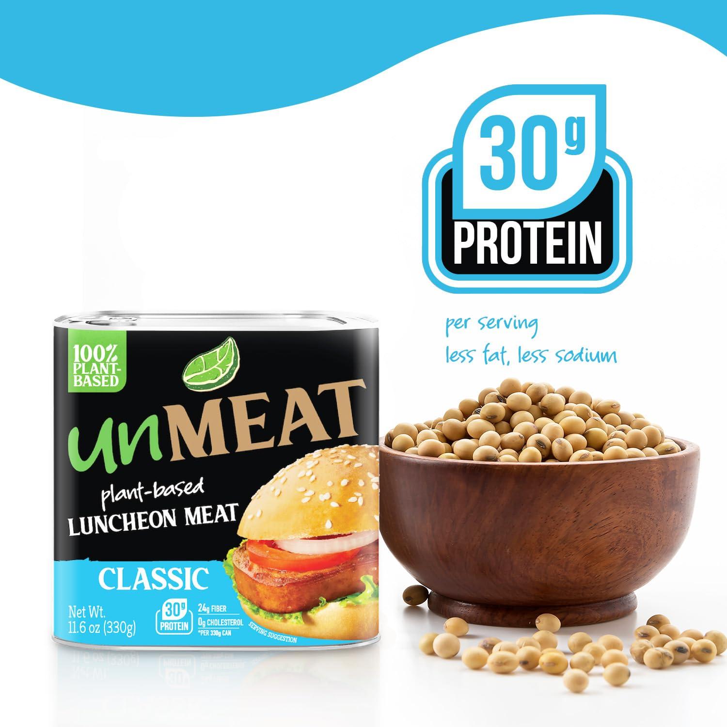 Unmeat unMEAT Plant Based Meat | Easy to Prepare Plant Based Protein | Vegan Meat with Less Calories, Luncheon Meat Style, 11.6 Oz (Pack of 1)
